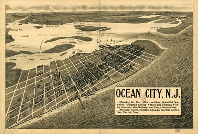 angol: G. osztály XXc. nem. 4920 USA Szerzői Jogi Hivatal Madártávlat a horizontig. Az északi irány a jobb felső sarokban. Raszteres képként is elérhető a Library of Congress webhelyén. LC másolat félbevágva és szövet hátlapra szerelve alkotó: Frank H. Taylor