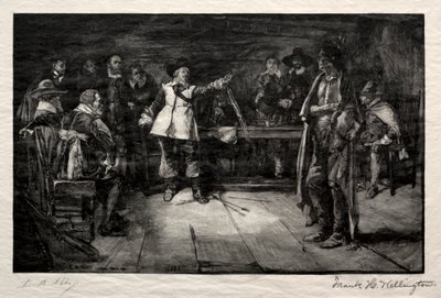 Miles Standishs Challenge, 1887. alkotó: Frank H. Wellington