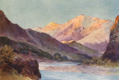Új-Zéland: Wairau-szurdok (színes litográfia) alkotó: Frank H Wright