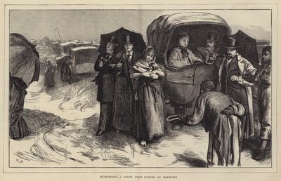 Sight-Seeing, tanulmány a Mortlake-i természetből alkotó: Frank Holl