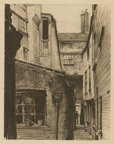 Az öreg ló és a vőlegény, Holborn háta Above Bars, London (rézkarc) alkotó: Frank Lewis Emanuel