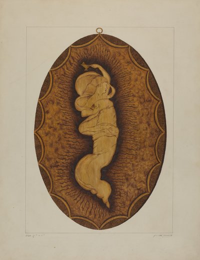 Égetett plakett alkotó: Frank Maurer