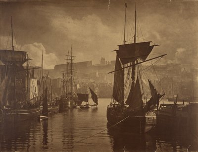 A rakpart vége, Whitby alkotó: Frank Meadow Sutcliffe