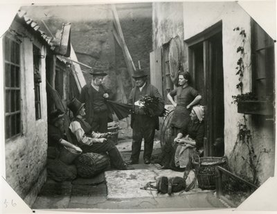 Whitby Fisher Folk, 1885 körül (albumnyomat) alkotó: Frank Meadow Sutcliffe