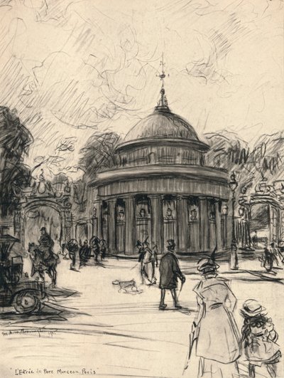 A Parc Monceau bejárata, 1915 alkotó: Frank Milton Armington