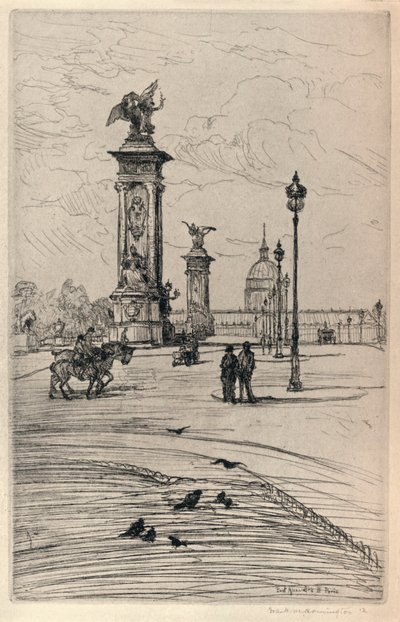 A Pont Alexandre III, 1915 alkotó: Frank Milton Armington