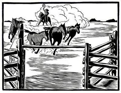 Cowboy alkotó: Frank Redlinger