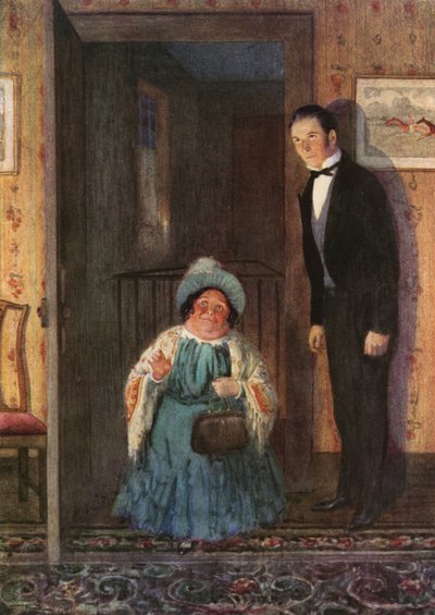 Miss Mowcher (színes litográfia) alkotó: Frank Reynolds