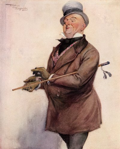 Mr Micawber, az "1912-es év" című, Londonban kiadott könyvből. alkotó: Frank Reynolds