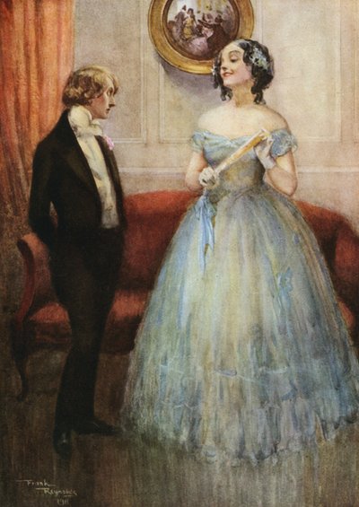 A legidősebb Miss Larkins (színes litográfia) alkotó: Frank Reynolds