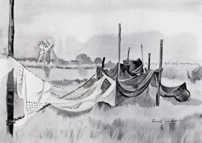 Norfolk Broads: An Eel-Sett (litho) alkotó: Frank Southgate