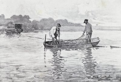 Norfolk Broads: Az angolnahüvelyek felhúzása alkotó: Frank Southgate