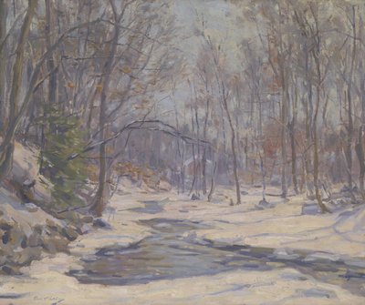 Egy téli reggel (olaj, vászon) alkotó: Frank Townsend Hutchens