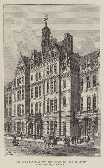 Bénák és Epilepsziás Nemzeti Kórház, Queen-Square, Bloomsbury alkotó: Frank Watkins