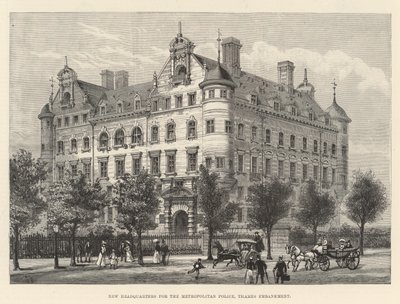 A Fővárosi Rendőrség új főhadiszállása, Thames Embankment alkotó: Frank Watkins