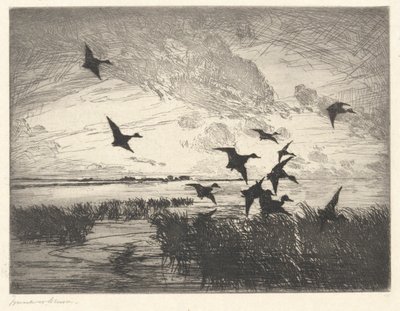 Naplemente után alkotó: Frank Weston Benson