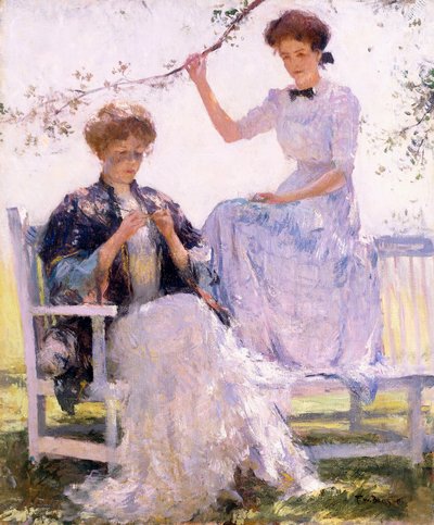 Napfény és árnyék, 1912 körül (olaj, vászon) alkotó: Frank Weston Benson