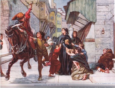 A megkönnyebbülés hírét hozták Firenzébe, illusztráció a "Hutchinson