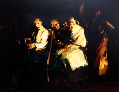 Latin negyed, 1920 körül (olaj, vászon) alkotó: Frank van Sloun