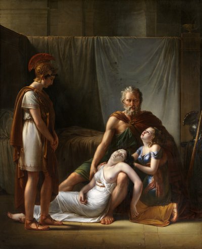 Belisarius feleségének halála (olaj, vászon) alkotó: François-Joseph Kinsoen