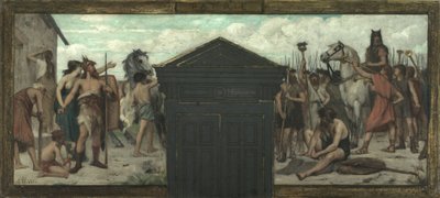 A 15. kerületi városháza vázlata: La Patrie, 1883 és 1884 között (olaj, vászon) alkotó: François Alfred Delobbe