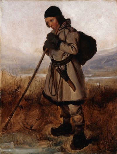 Franciául:  Un Lapon A Laplander alkotó: François Auguste Biard