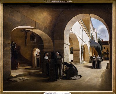 Ave Maria: az aramonti kolostor belseje alkotó: François Bonvin