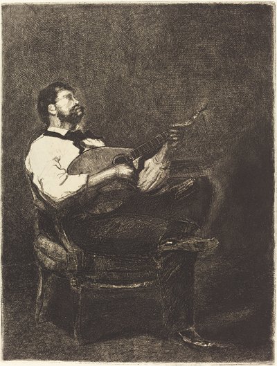 Gitáros alkotó: François Bonvin