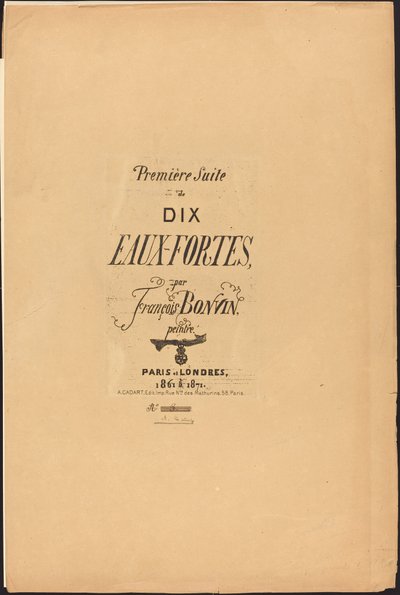 Első szvit tíz rézkarcból alkotó: François Bonvin
