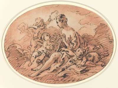 A zene allegóriája alkotó: François Boucher