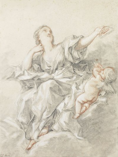 Csillagászat; Csillagászat, alkotó: François Boucher