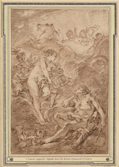 Aurora és Cephalus alkotó: François Boucher