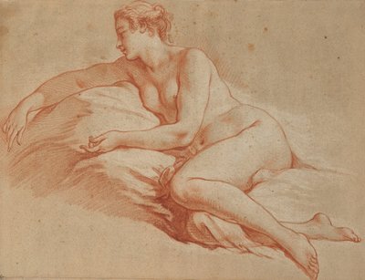 Boucher - Fekvő, meztelen nő balra néző, fekvő helyzetben alkotó: François Boucher