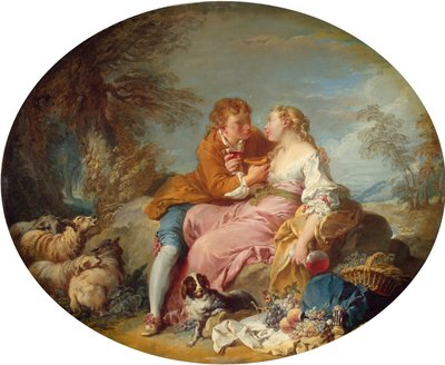 Boucher - Pásztorjelenet, 1730-as évek eleje alkotó: François Boucher