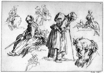 Változatos figurák, c1720-1770, 1924 alkotó: François Boucher