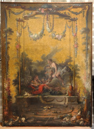 François BOUCHER, Maurice JACQUES - CARTON DE TAPISSERIE. AURORE ET CEPHALE, GOB-21-001 alkotó: François Boucher