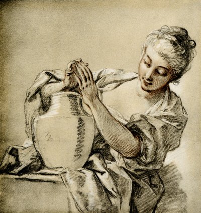 Lány a kútnál alkotó: François Boucher