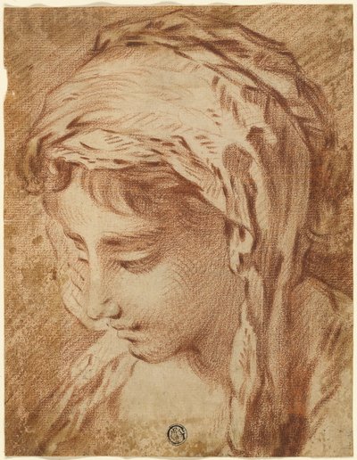 Egy nő feje alkotó: François Boucher