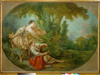 A hívás azt mondja: A madár hálóba került alkotó: François Boucher