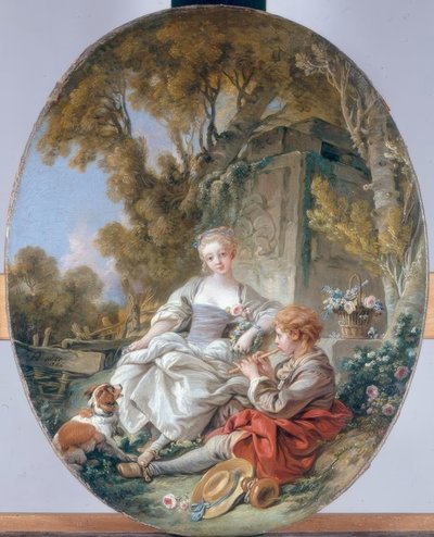 A flageolet játékos alkotó: François Boucher