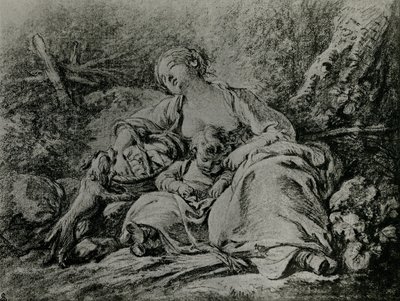 Útban a piac felé alkotó: François Boucher