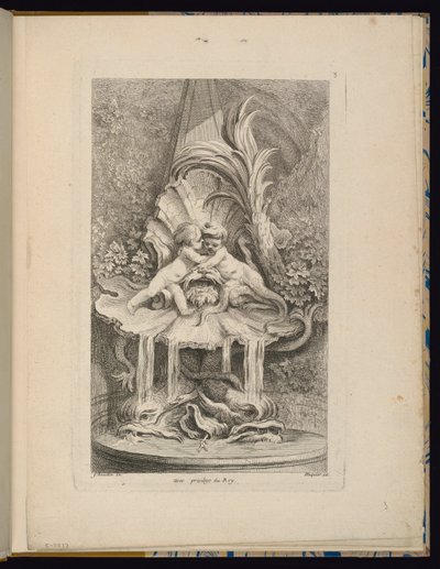 3. tábla, Receuil de Fontaines (Szökőkutak gyűjteménye) alkotó: François Boucher