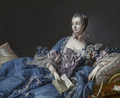 Pompadour márkiné portréja 1721-1764, 1758 körül alkotó: François Boucher