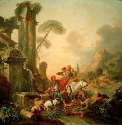 Pihenjen a szökőkútnál alkotó: François Boucher