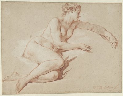 Fekvő női akt Fekvő női akt, jobbra néz alkotó: François Boucher