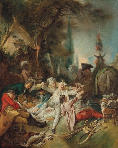 Pihenjen a vadászatban. alkotó: François Boucher