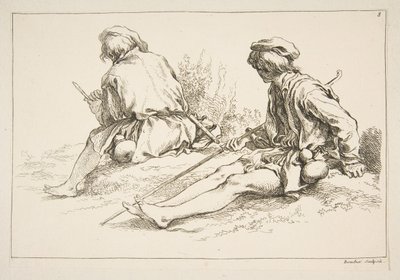 Vázlatlap, 1753. alkotó: François Boucher