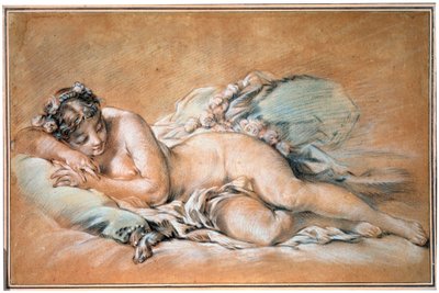 Alvó fiatal nő, 1758. alkotó: François Boucher