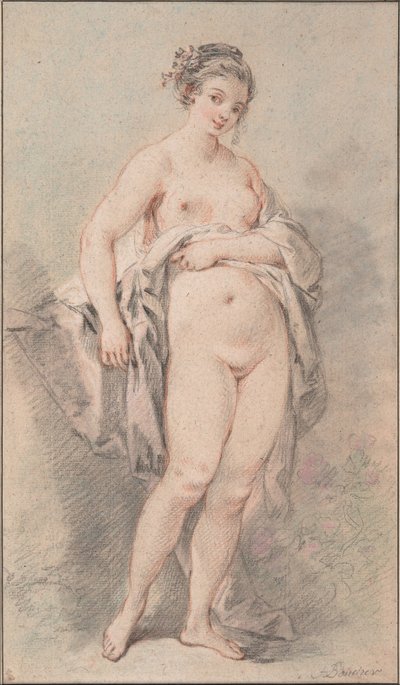 Álló meztelen lány alkotó: François Boucher