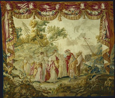 Telemachus érkezése Calypso szigetére, Telemachus történetéből, 1776 után alkotó: François Boucher